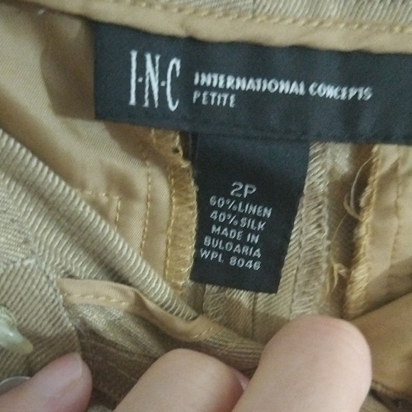 INC International Concepts Beige Flare Pants - Picture 7 of 7